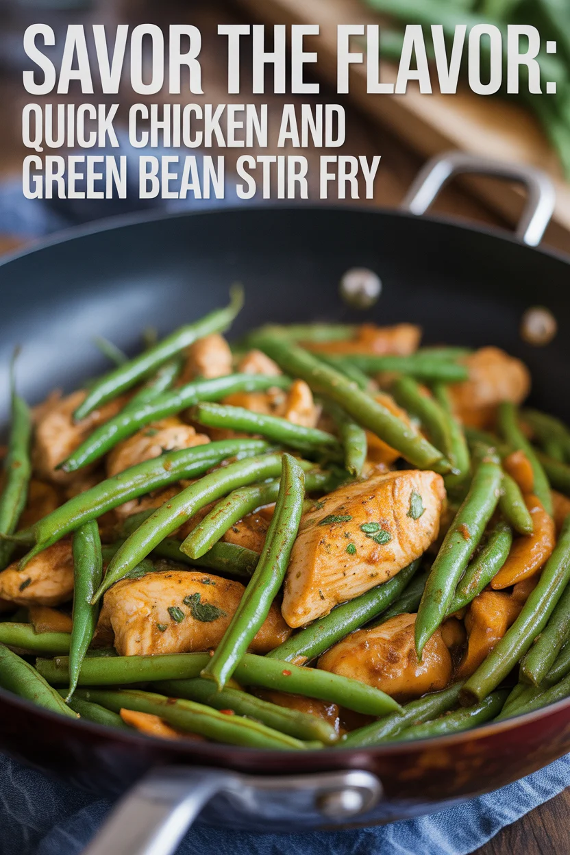 chicken and green bean stir fry