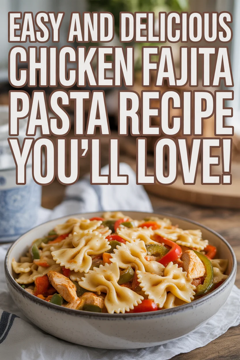Easy and Delicious Chicken Fajita Pasta Recipe You&rsquo;ll Love!