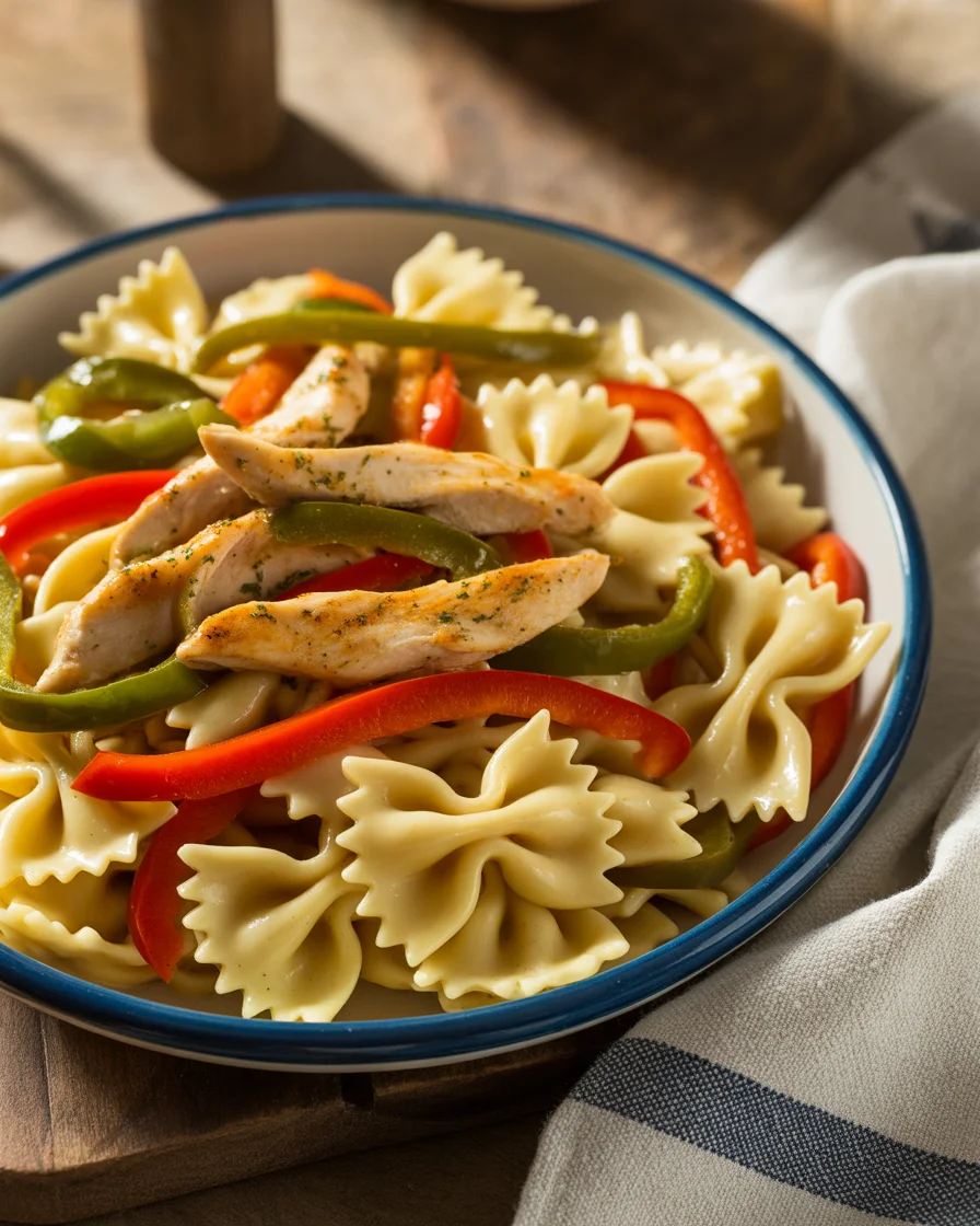 chicken fajita pasta recipe
