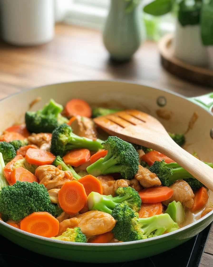 honey garlic chicken stir fry