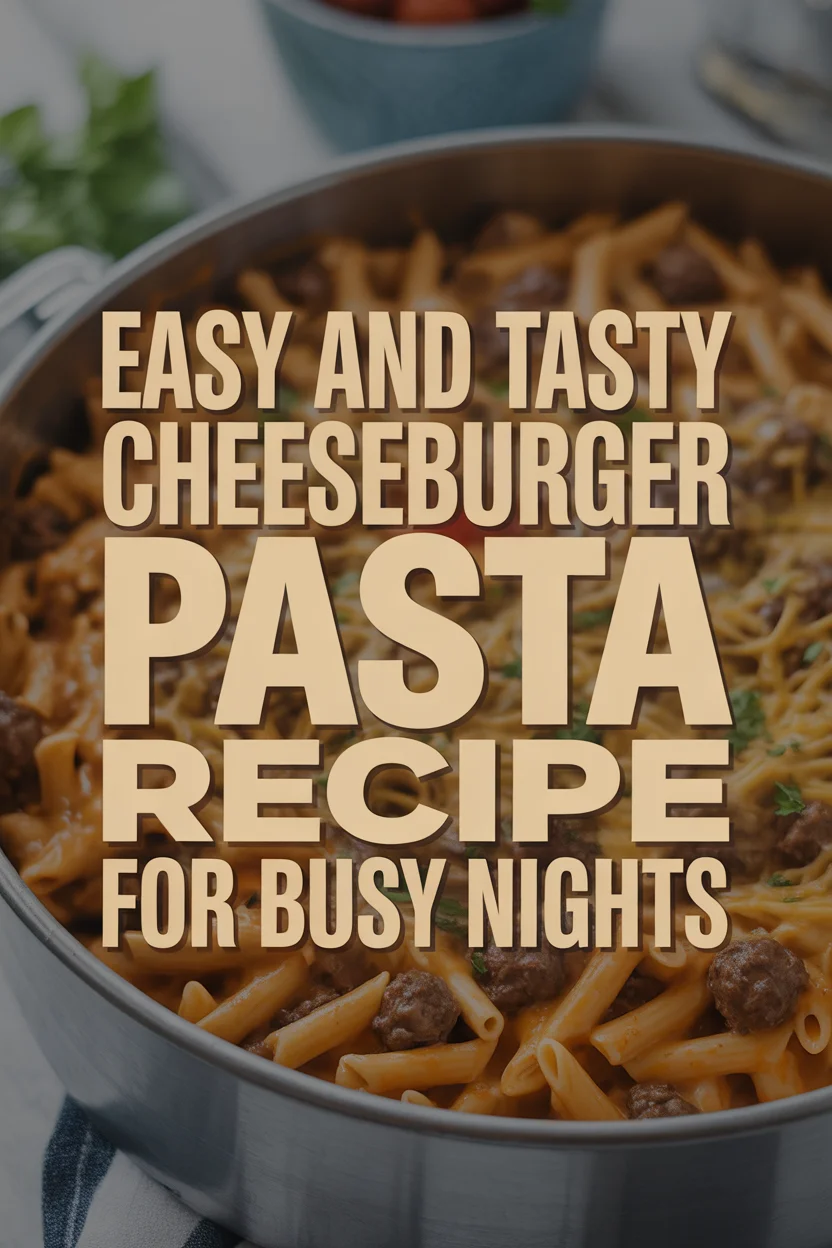 cheeseburger pasta recipe