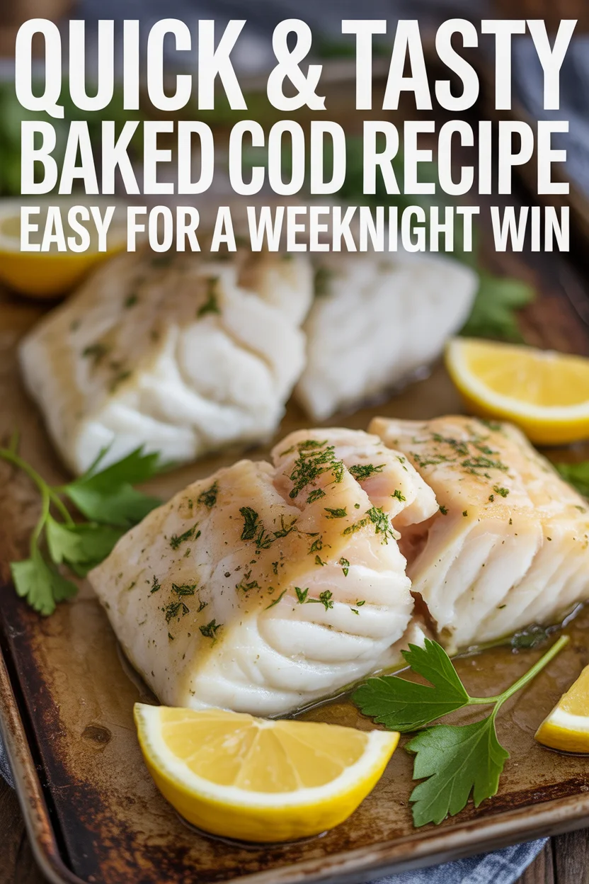Quick & Tasty Baked Cod Recipe Easy for a Weeknight Win