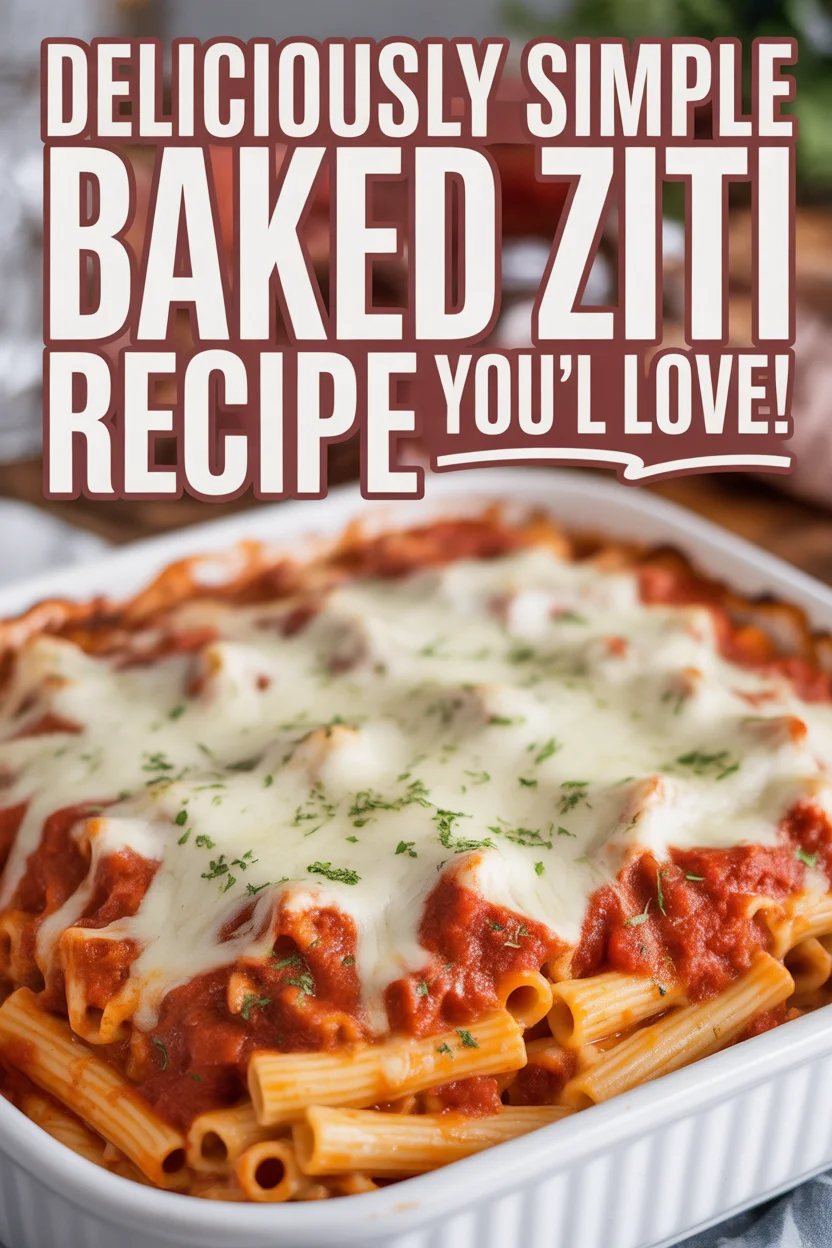 Deliciously Simple Easy Baked Ziti Recipe You&rsquo;ll Love!