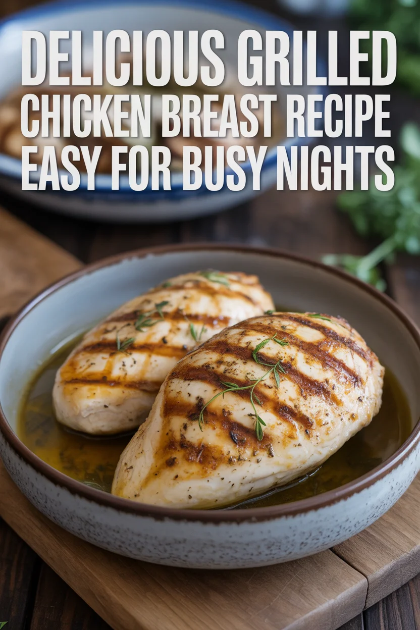 Delicious Grilled Chicken Breast Recipe Easy for Busy Nights