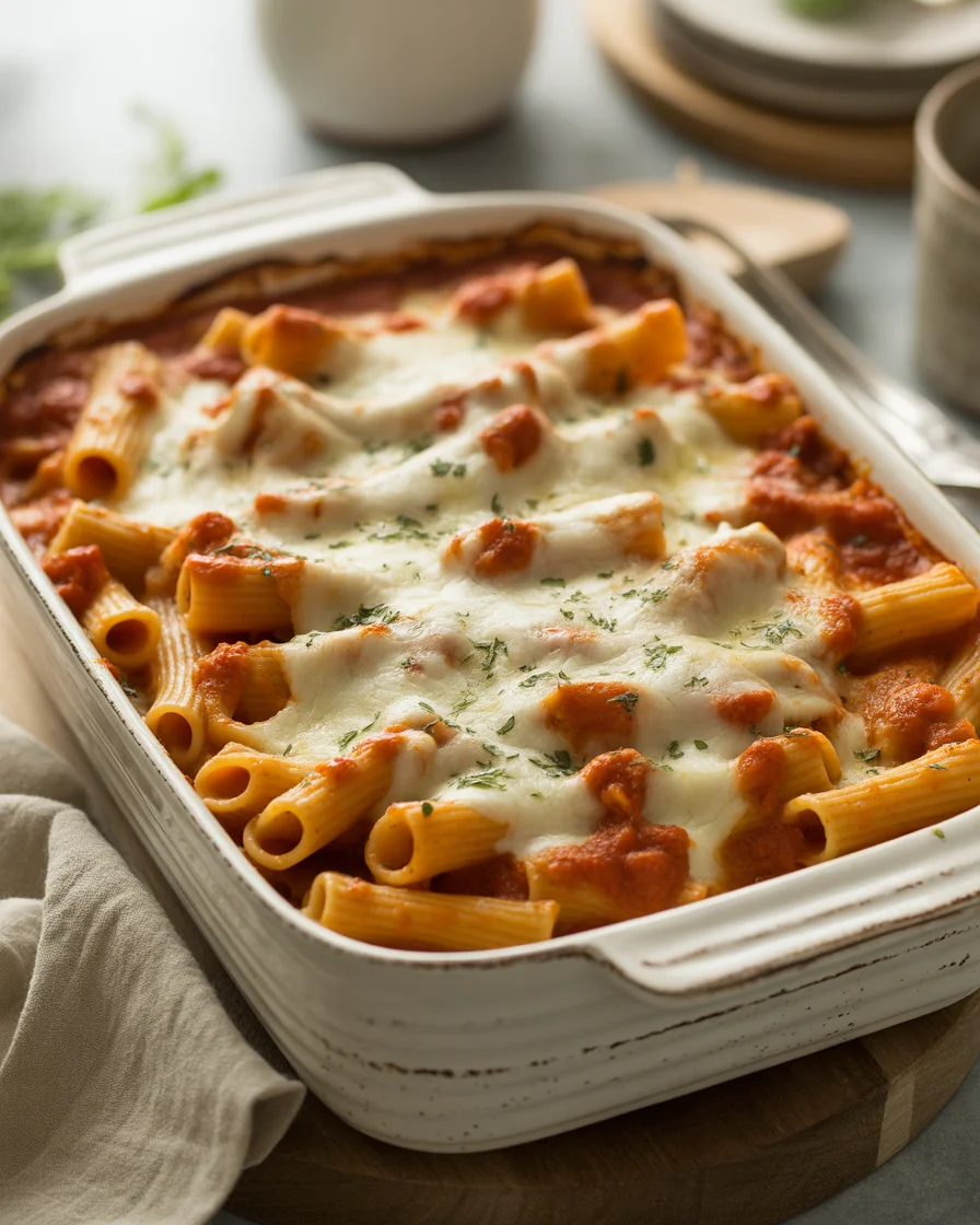 easy baked ziti recipe