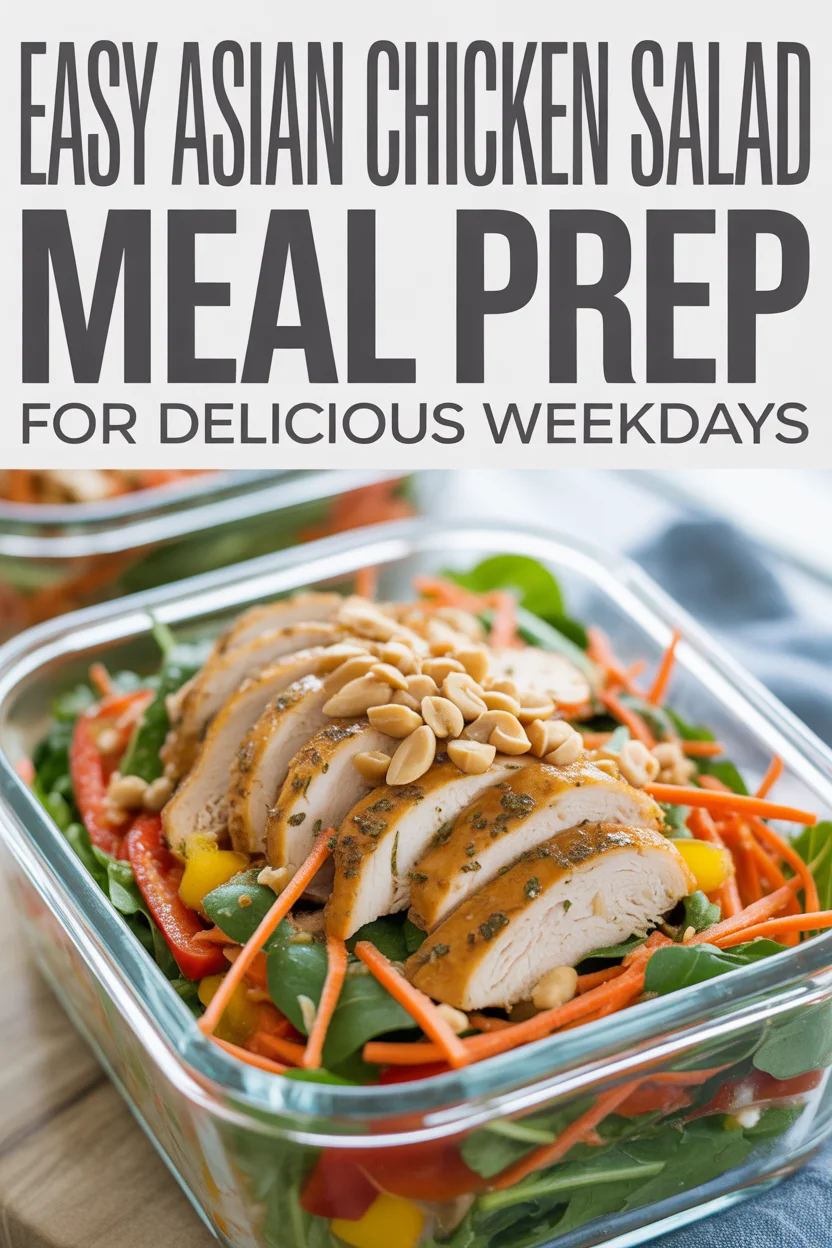 asian chicken salad meal prep