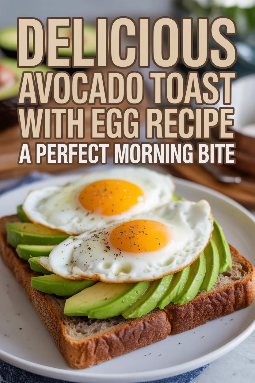 Delicious Avocado Toast with Egg Recipe - A Perfect Morning Bite
