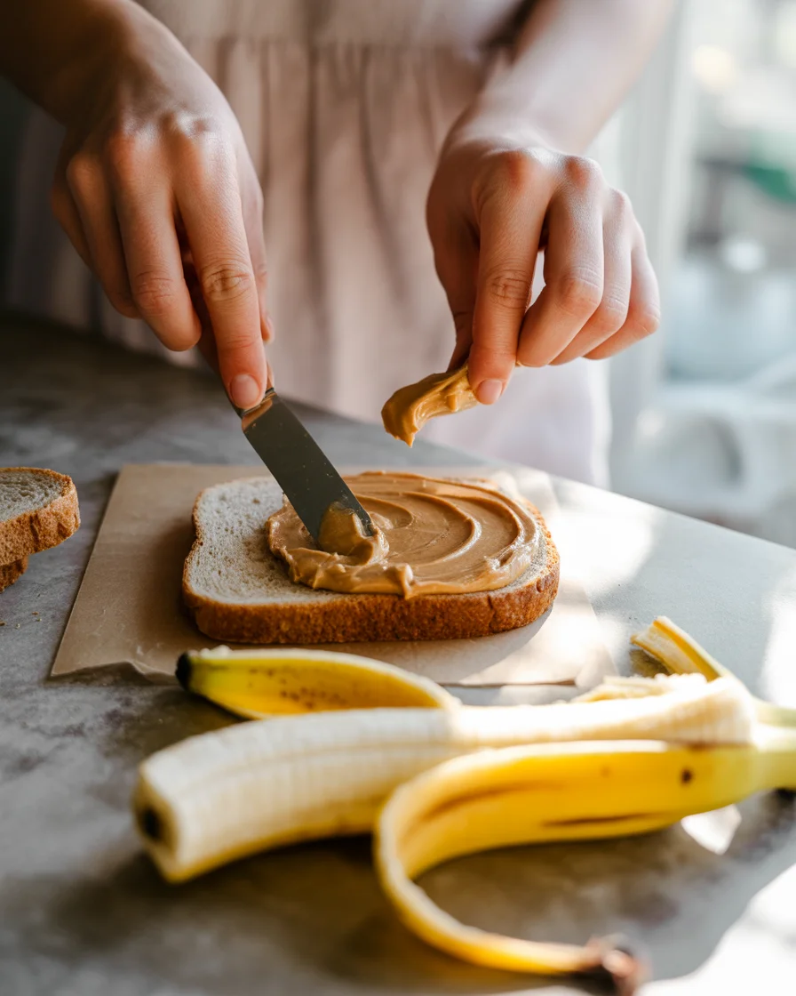peanut butter banana sandwich