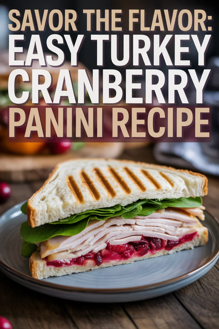 turkey cranberry panini recipe