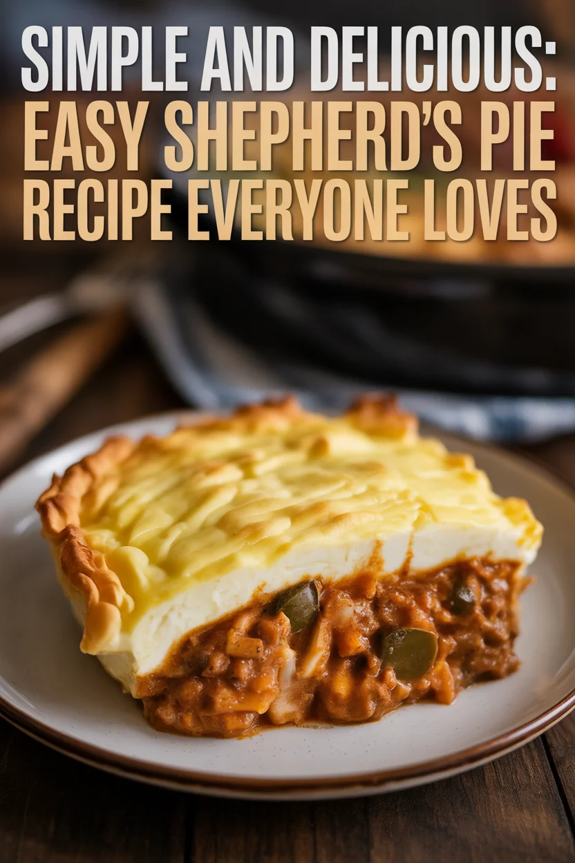 Simple and Delicious: Easy Shepherd's Pie Recipe Everyone Loves