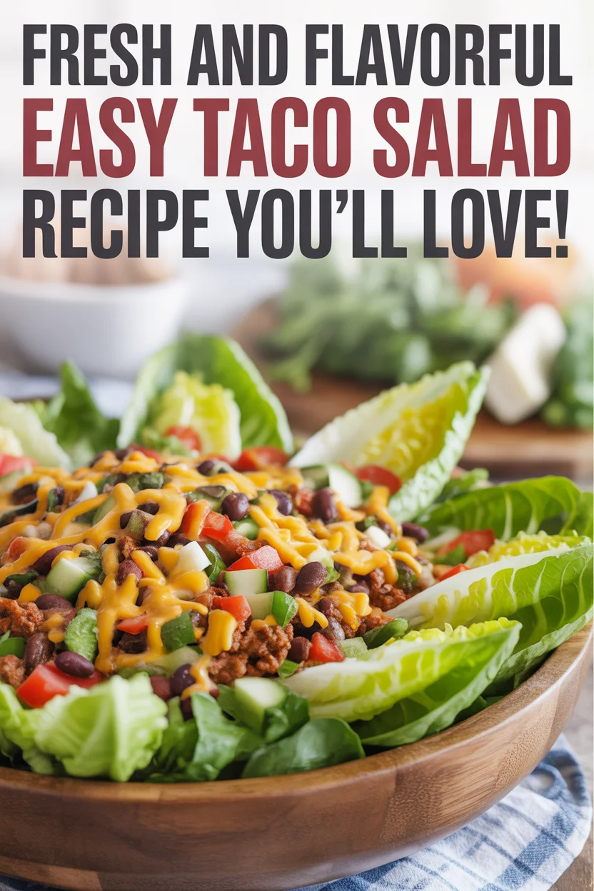 Fresh and Flavorful Easy Taco Salad Recipe You&rsquo;ll Love!