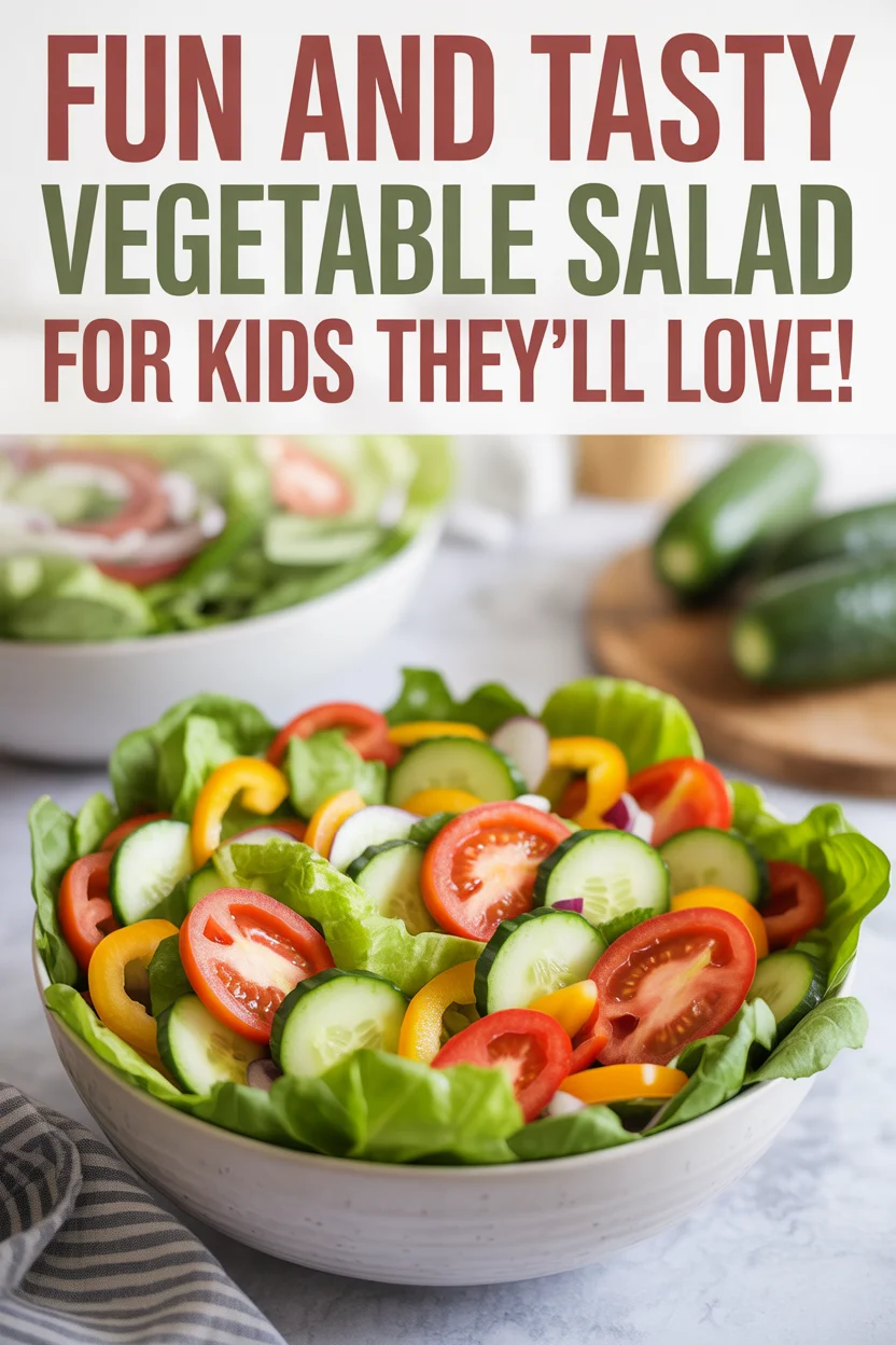 Fun and Tasty Vegetable Salad for Kids They'll Love!