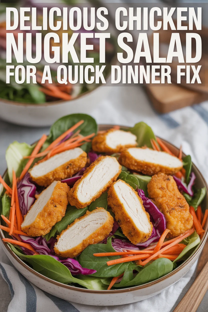 Delicious Chicken Nugget Salad for a Quick Dinner Fix