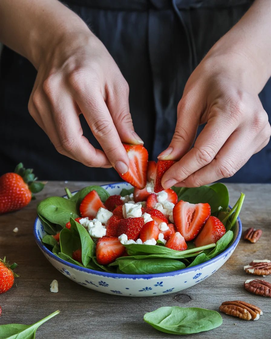 spinach strawberry salad